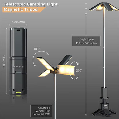 World Camp™ Rechargeable Outdoor Hiking Fishing Tent Lamp