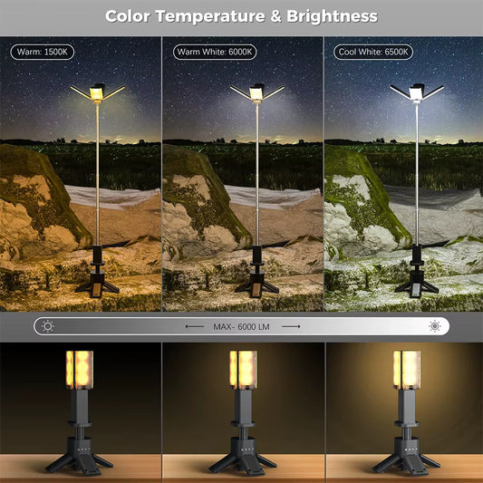 World Camp™ Rechargeable Outdoor Hiking Fishing Tent Lamp